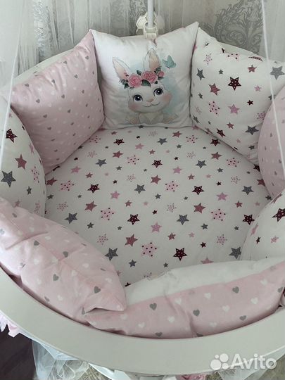 Кроватка круглая трансформер