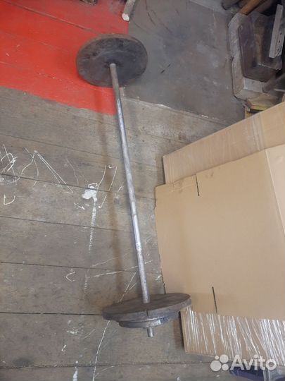 Штанга с блинами бу