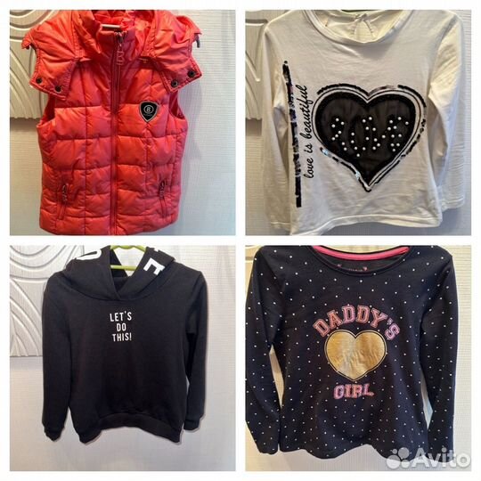 Жилетка + 6 кофточек р110-116