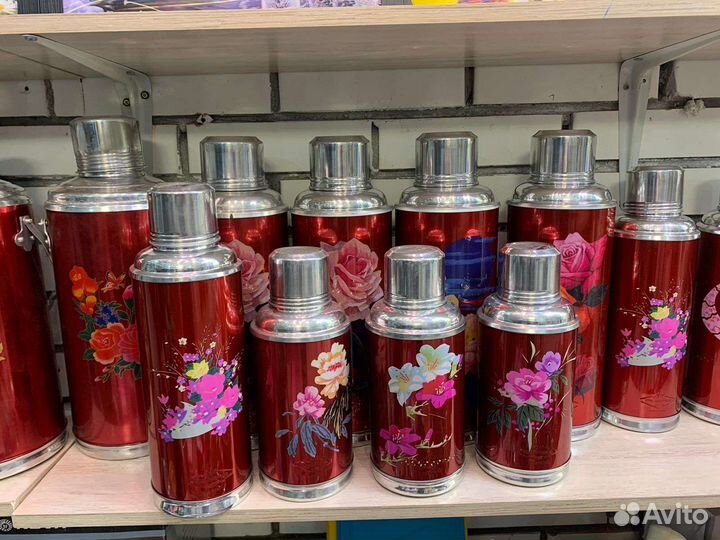 Термос новый стеклянная колба