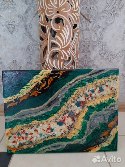 Картины из акриловой заливки