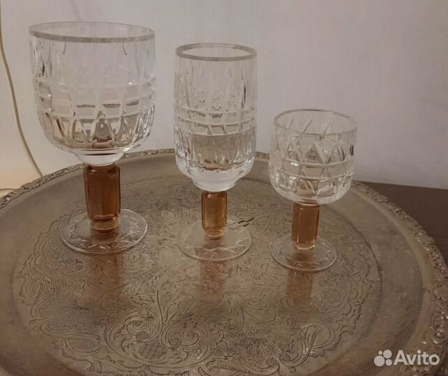 Рюмка бокалы СССР хрусталь олимпиада