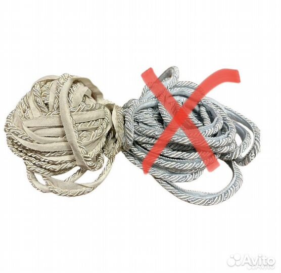 Шнур плетенный с тесьмой