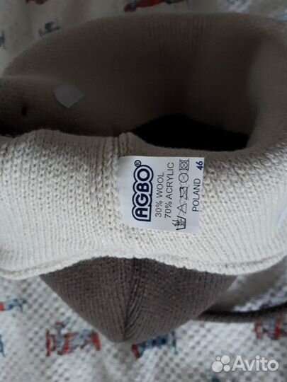 Комплект шапочка и шарф agbo, новый