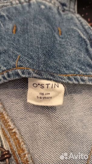 Джинсовый полукомбинезон