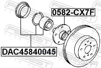 Ступица передняя Mazda CX-7 06-12/MPV 06 0582