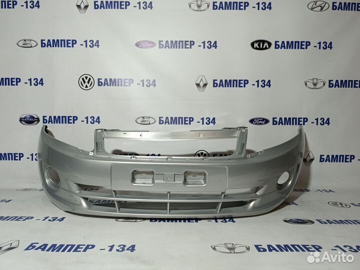 Бампер передний LADA granta серебристый
