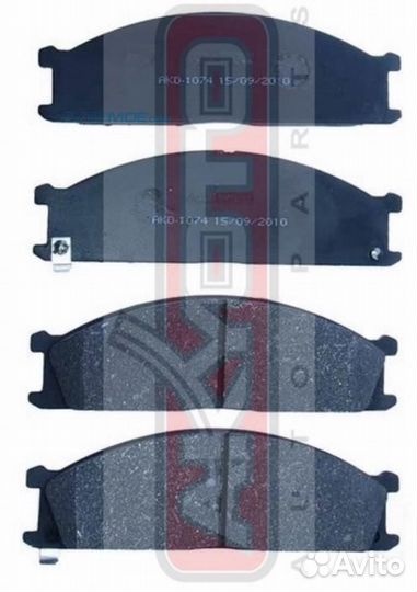 Колодки тормозные передние AKD1074 akyoto