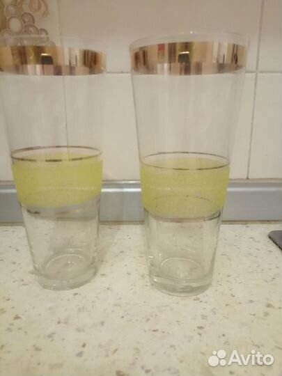 Набор высоких стаканов новый 6 шт