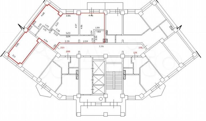 3-к. квартира, 87 м², 14/23 эт.