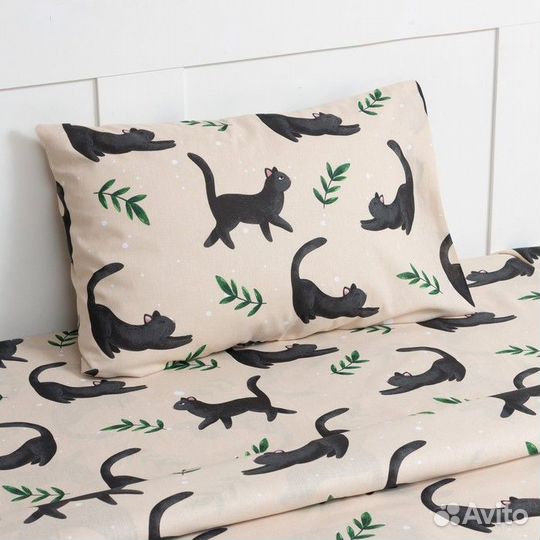 Постельное бельё Этель 1,5 сп 'Little cat', 143х21