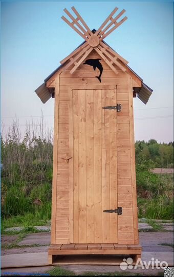 Дачный туалет с установкой