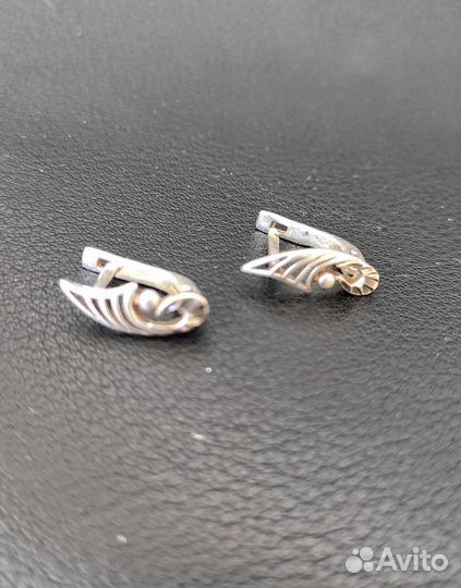 Серьги серебро