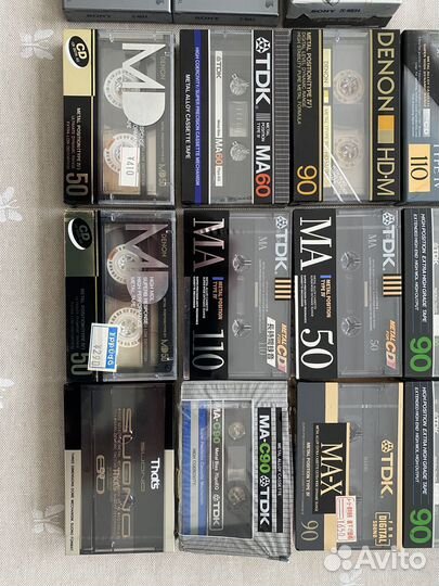 Аудиокассеты Sony, TDK, Denon- Metal новые