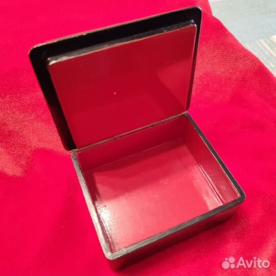 Лаковая шкатулка СССР Пейзаж Федоскино