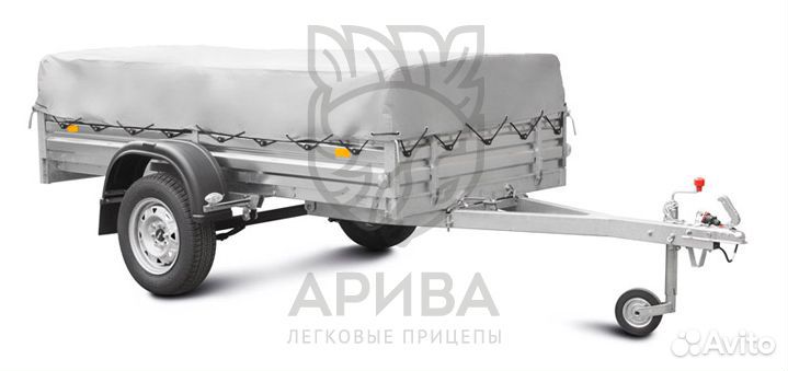 Прицеп с тентом 50 см 01.022. Для сыпучих грузов