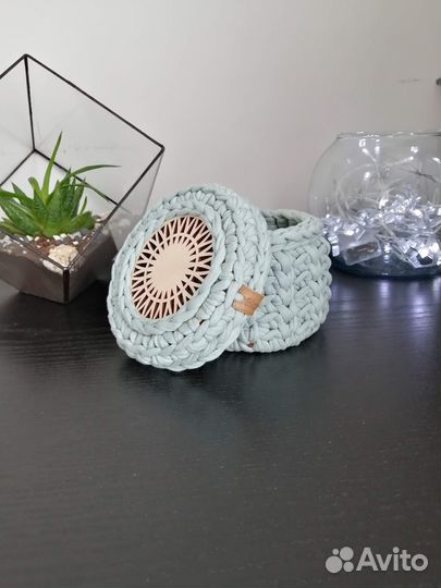 Корзинка вязаная ручной работы