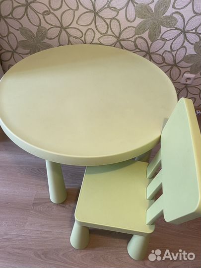 Детский столик и стульчик IKEA