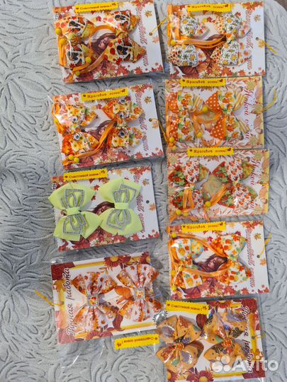 Бантики оптом (лот), резинки для волос