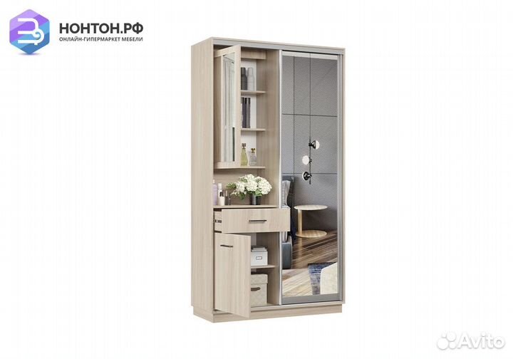 Прихожая-купе Мэн мини ясень шимо светлый