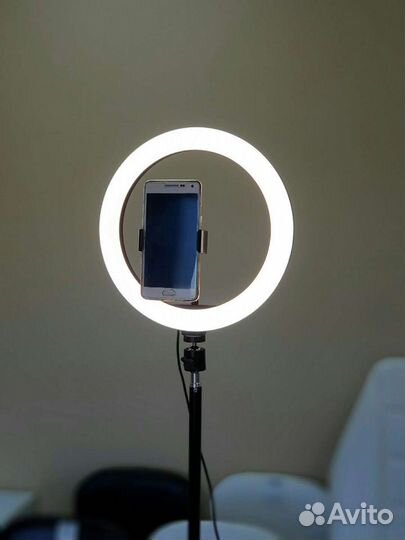Кольцевая селфи лампа 26см + штатив