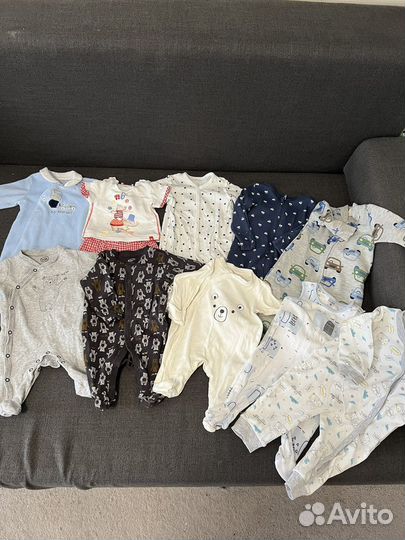 Вещи пакетом на мальчика 0-4 месяцев