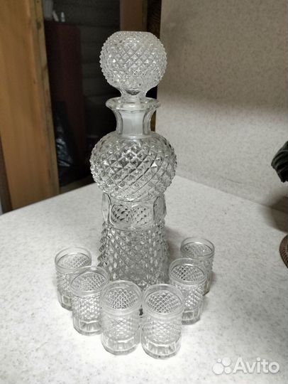Штофы и графины СССР хрусталь