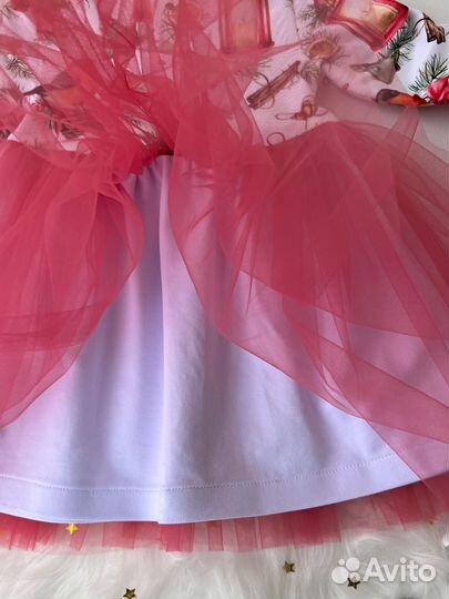 Платье на новый год для девочки 92 98