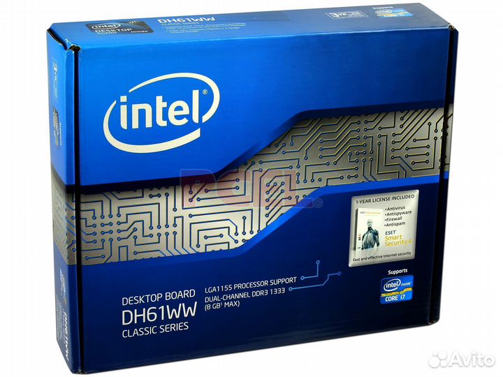 Мат. плата intel DH61WWB3 LGA1155, H61, Micro ATX