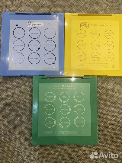 Палетки теней colourpop