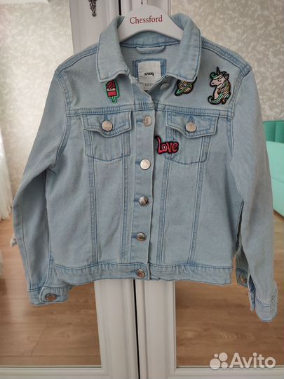 Джинсовая куртка для девочки 122