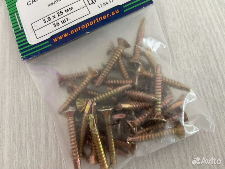 Саморез оконный с буром 3,9х25 мм 36шт