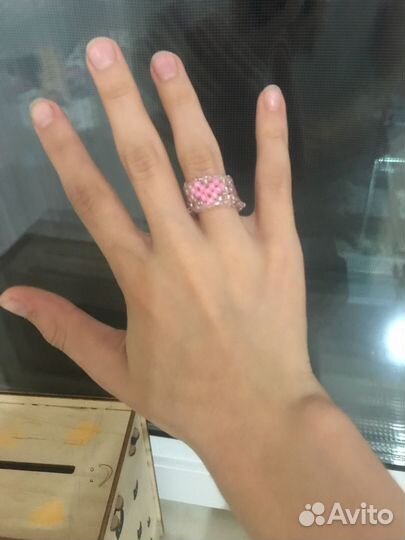 Кольцо из бисера