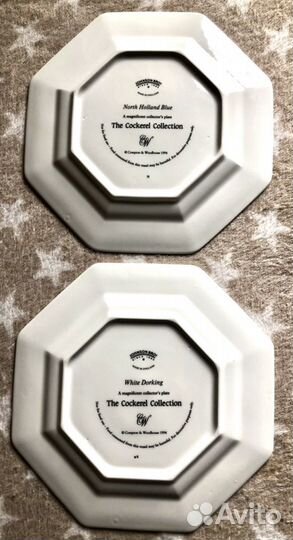 Петушки и курочки коллекц тарелки Англия