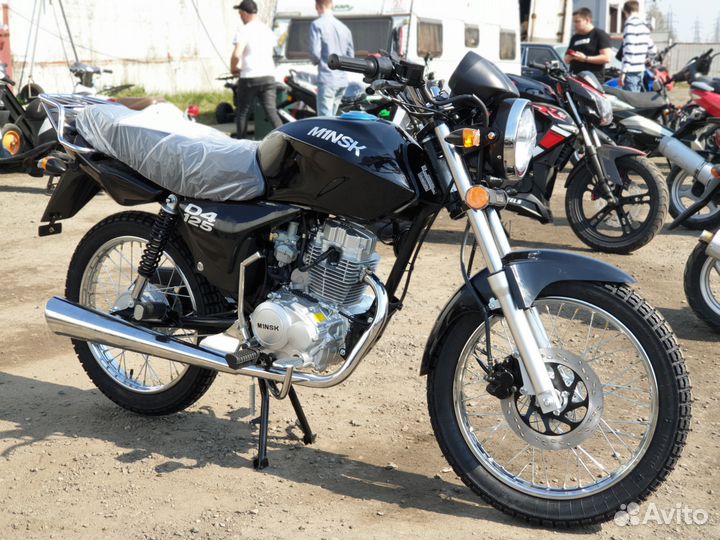 Мотоцикл минск minsk D4 125 Black +шлем