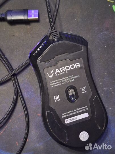 Наушники с микрофоном,мышь проводная ardor
