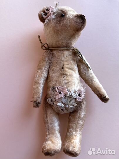 Медведь тедди в винтажном стиле ручная работа