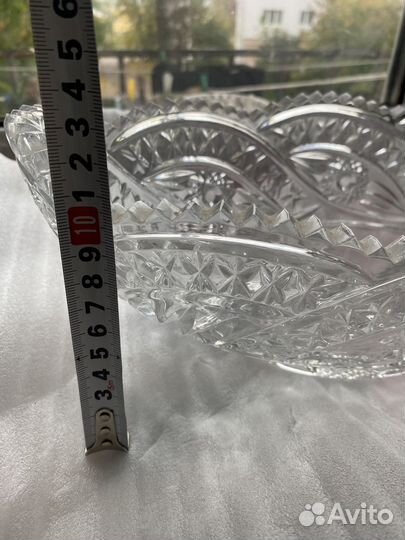 Хрустальная ваза салатник фруктовница