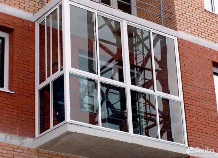 Остекление балконов и лоджий в рассрочку O2284