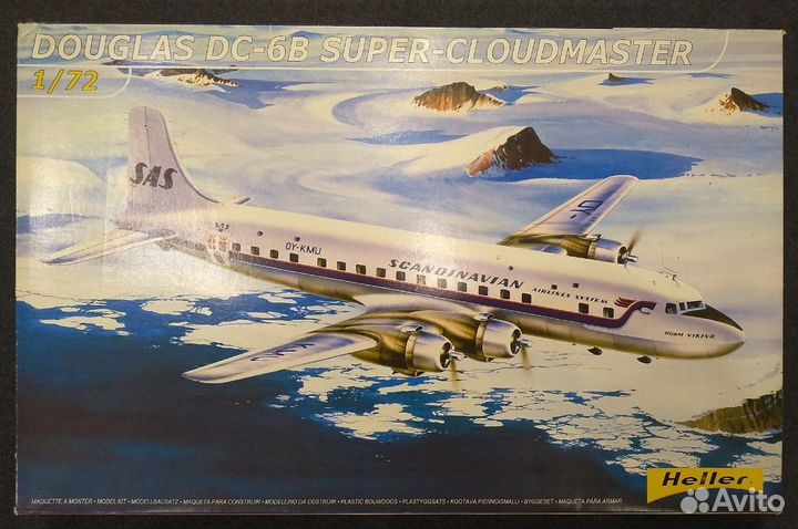 Модель Douglas DC-6B Super Cloudmaster 1/72 Heller