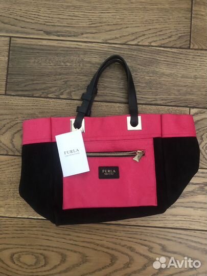 Сумка furla. Кожа зернистая икра,замша.Оригинал