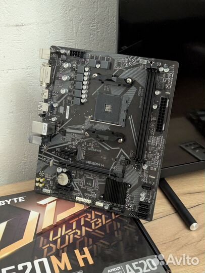 Материнская плата AM4 Gigabyte a520m h
