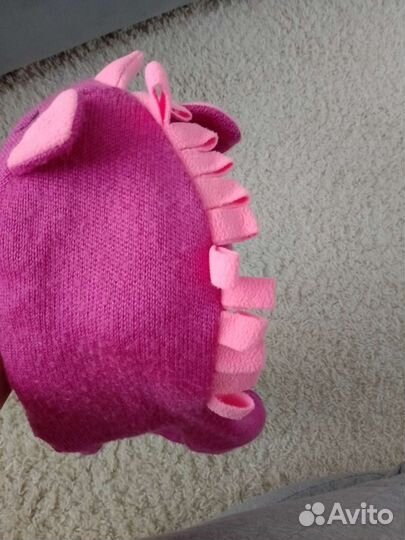 Флисовая поддева для девочки, шапка