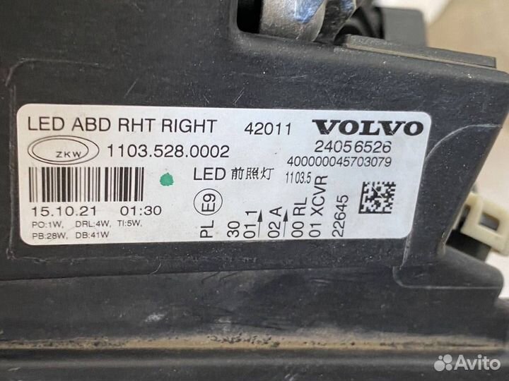 Фара правая Volvo FH4 24056526