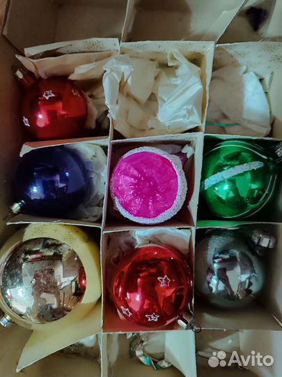 Елочные игрушки времен СССР