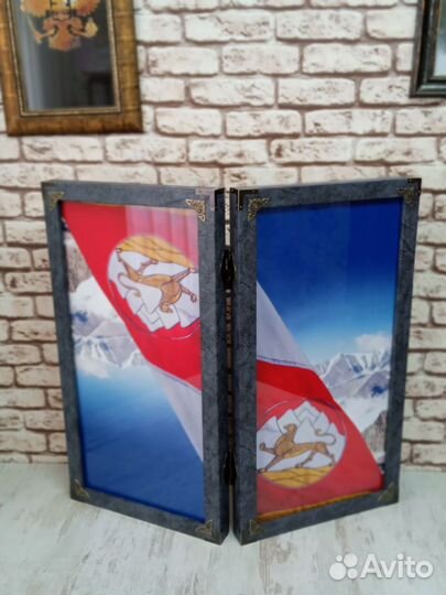 Нарды премиум стеклянные