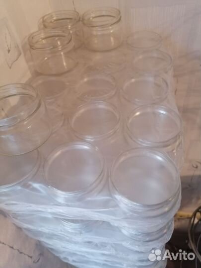 Банка стеклянная Шайба 0.25 л с крышкой