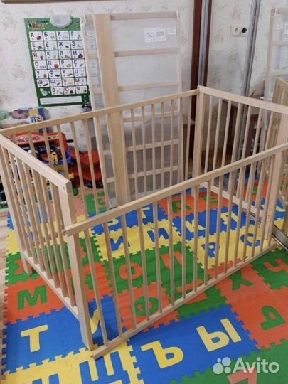 Кроватка IKEA гулливер с матрасом