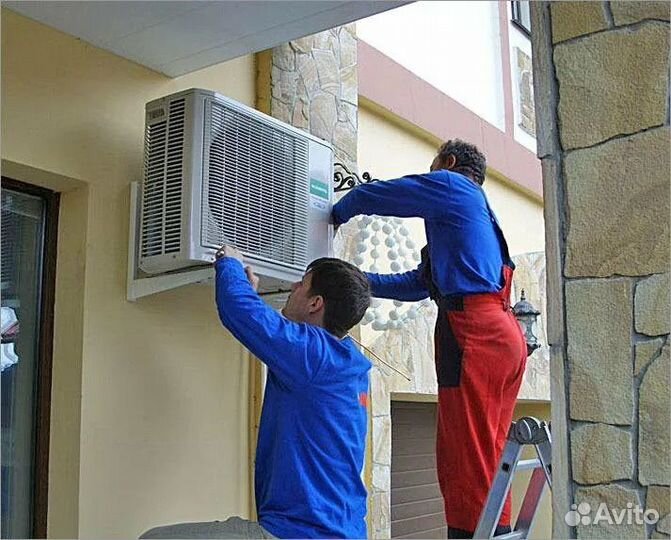 Установка Кондиционеров Закладка Трасс Обслуж