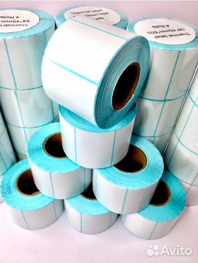 Термоэтикетка топ 58х40/40 - 700 шт. (blu) ozon WB